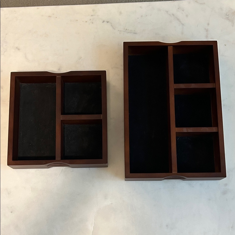 Milano Brown Jewelry Organizer Trays Set